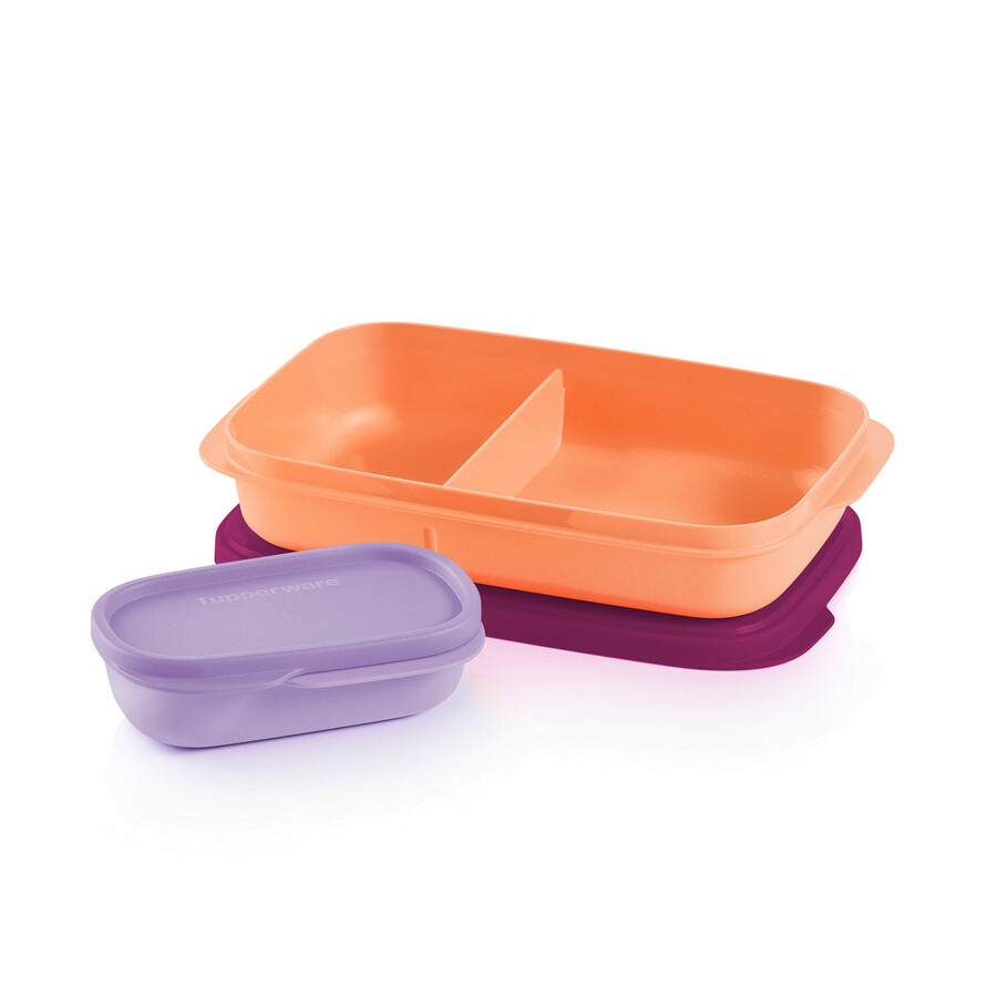 fiambrera delgada naranja-morado